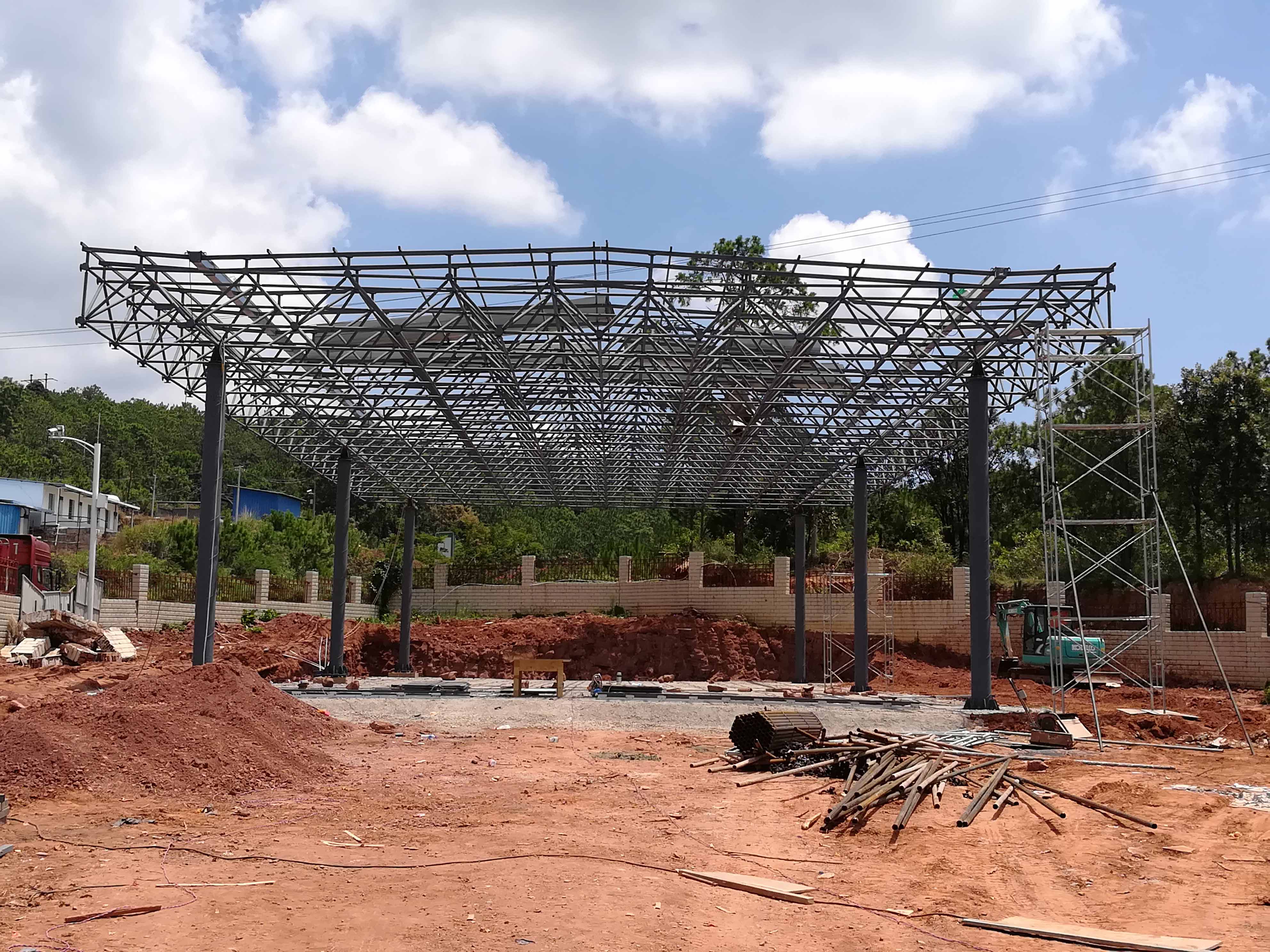 池州加油站网架屋面