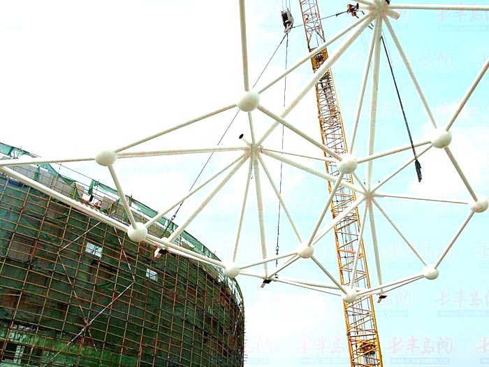 池州体育馆网架安装
