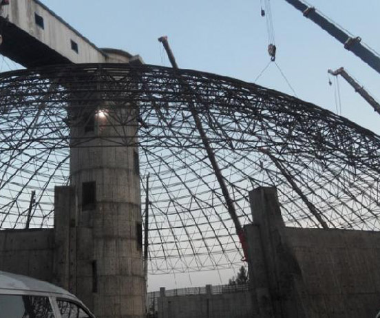 池州网架分条或分块安装法